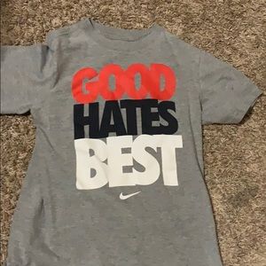 Nike.  GOOD HATES BEST